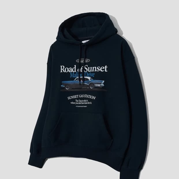 OURSCOPE Road Of Sunset Hoodie (Navy)