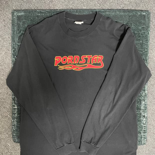 [XL] 90's pornstar 폰스타 빈티지 롱슬리브 블랙