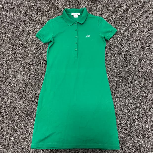 라코스테 여성 원피스 반팔 그린 XS