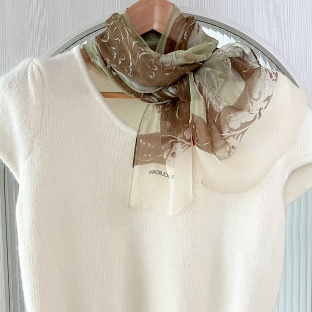 실크 100% 스캅그