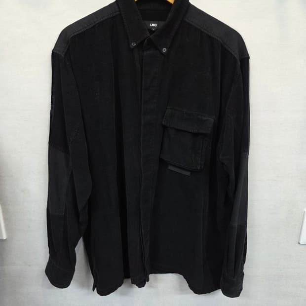 Lmc 리버스 블록 코듀로이 셔츠긴팔 대략 xxl