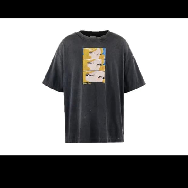 세인트미카엘 x P.A.M 숏슬리브 티셔츠 블랙 (2XL)