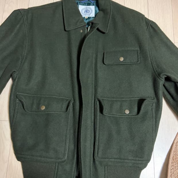 빈티지) Jpress 울 블루종 자켓