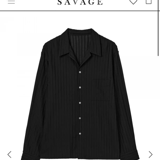 세비지 블랙 스트라이프 셔츠 XL