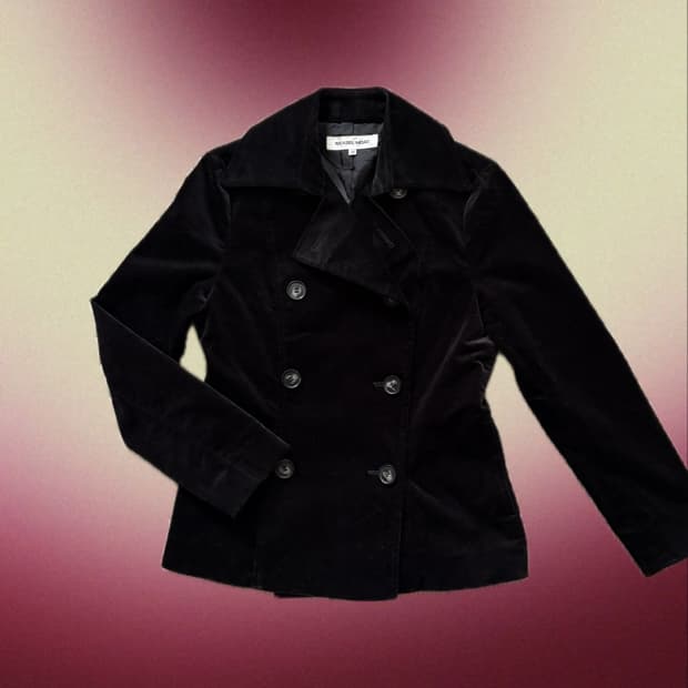 Black velvet jacket