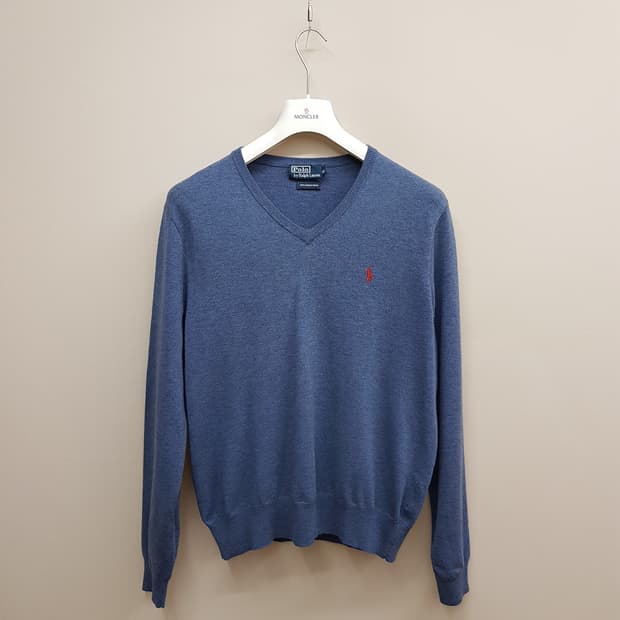 폴로 랄프로렌 메리노울 브이넥 니트 XL사이즈