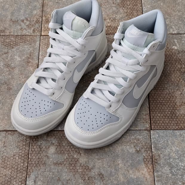 (225)나이키 덩크 하이 퓨어 플래티넘