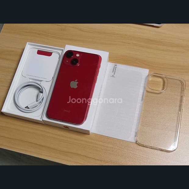 아이폰13미니 프로덕트 레드 순정상태 풀박 풀세트