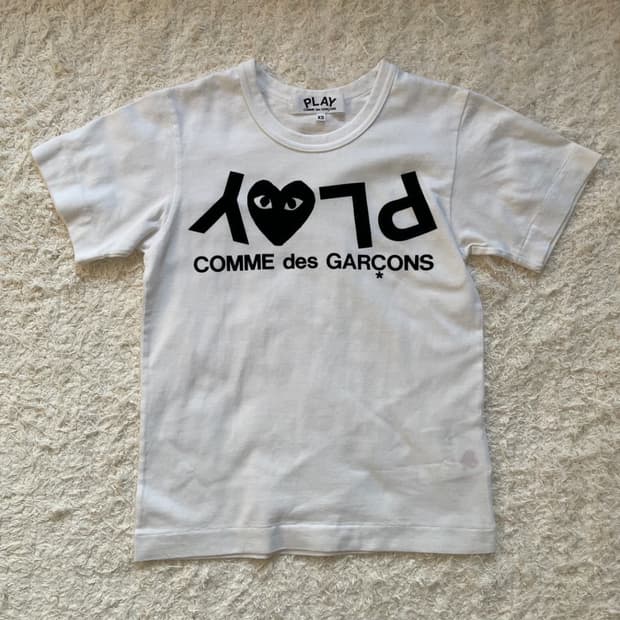 꼼데가르송 플레이 라인 반팔 티셔츠 s