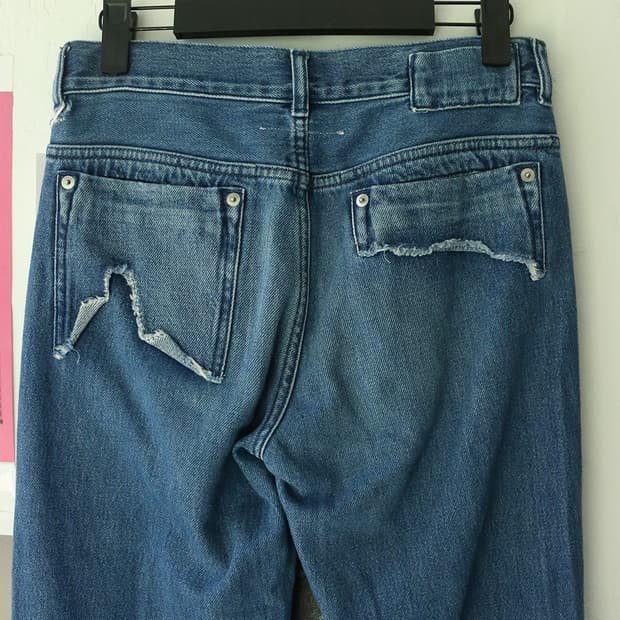 mm6 부츠컷 데님 팬츠