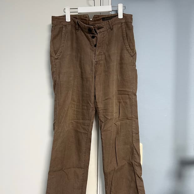 가먼트리프로덕션오브워커스 브라운 팬츠