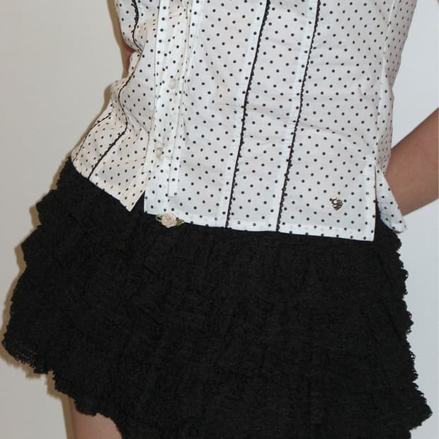 새상품) 크랭크 프릴치마바지