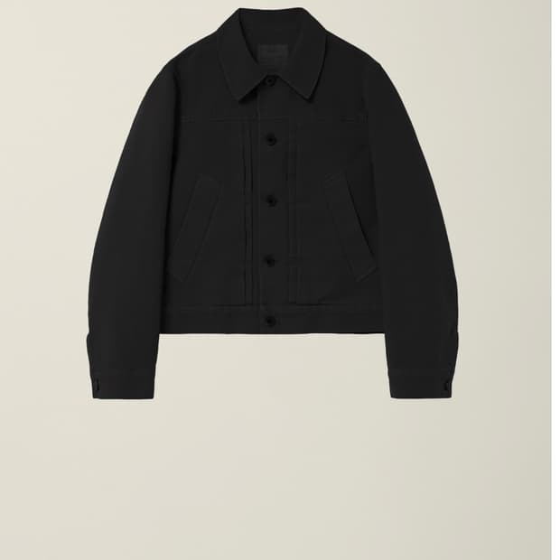 누마레 EE GARMENT DYED TRUCKER JACKET BLACK