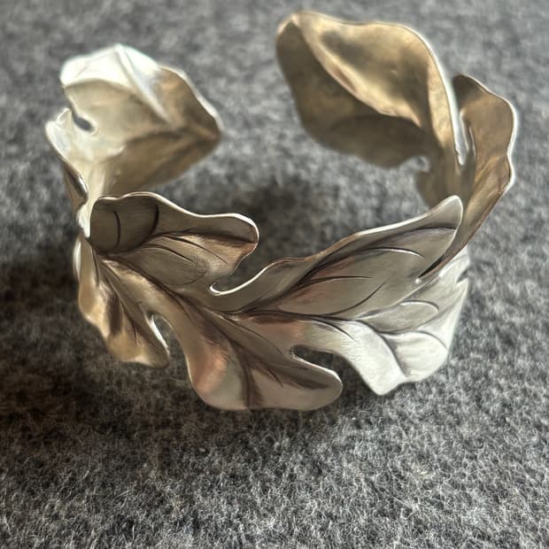 Karen Silver leaf 나뭇잎 카렌 실버 뱅글팔찌(새상품)