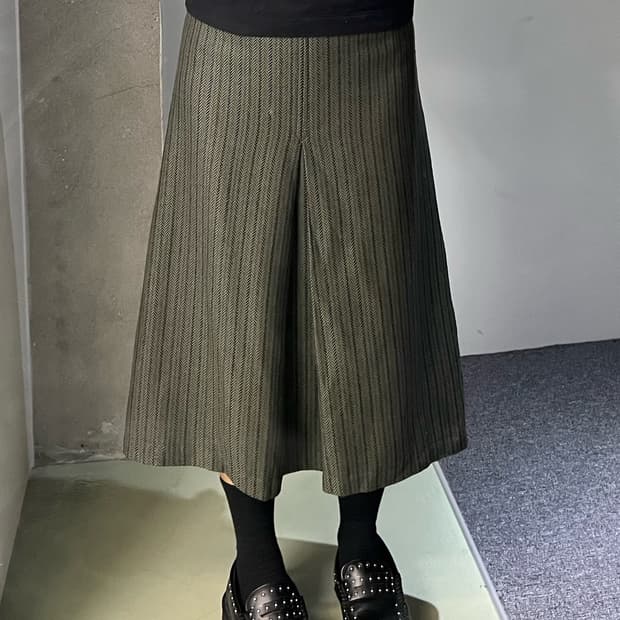 셀린느 90's 헤링본 트윌 스커트