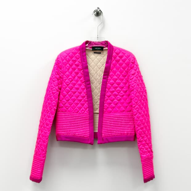 이자벨마랑 퀼팅 실크 크롭 자켓