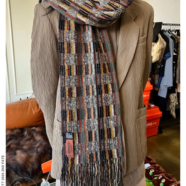 90s Old MISSONI Mohair Knit Muffler