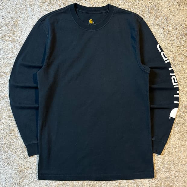 칼하트 CARHARTT 오리지널핏 사이드라인 롱슬리브 블랙