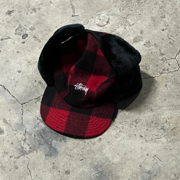 90‘s Stussy 귀도리 헌팅캡