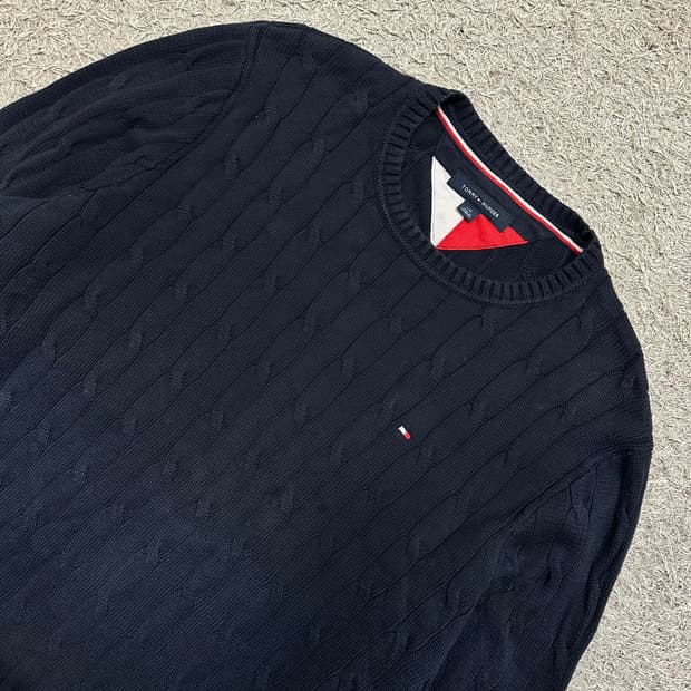 [100] 타미힐피거 케이블니트