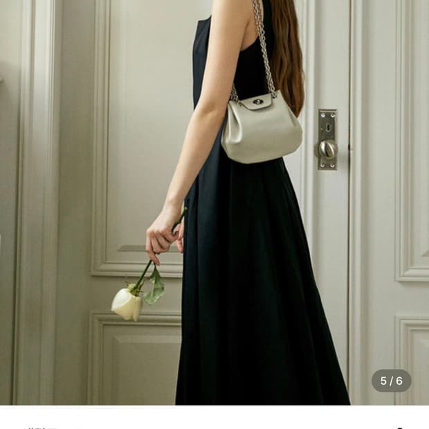 NDeaRoSe 앤딜로즈 천연소가죽 미니마고백 라이트그레이