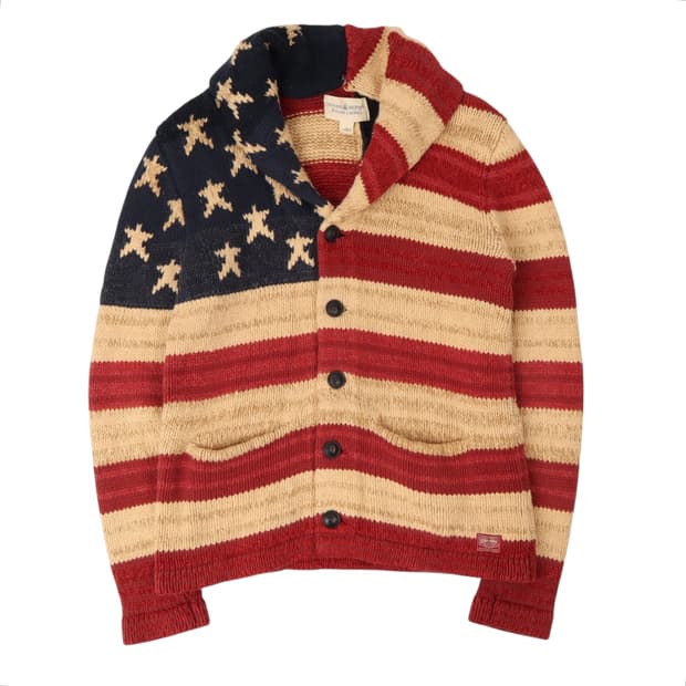 데님앤서플라이 아메리칸 숄카라 니트 가디건