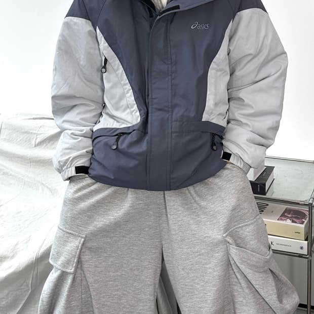 아식스 올드스쿨 패딩 점퍼 XL