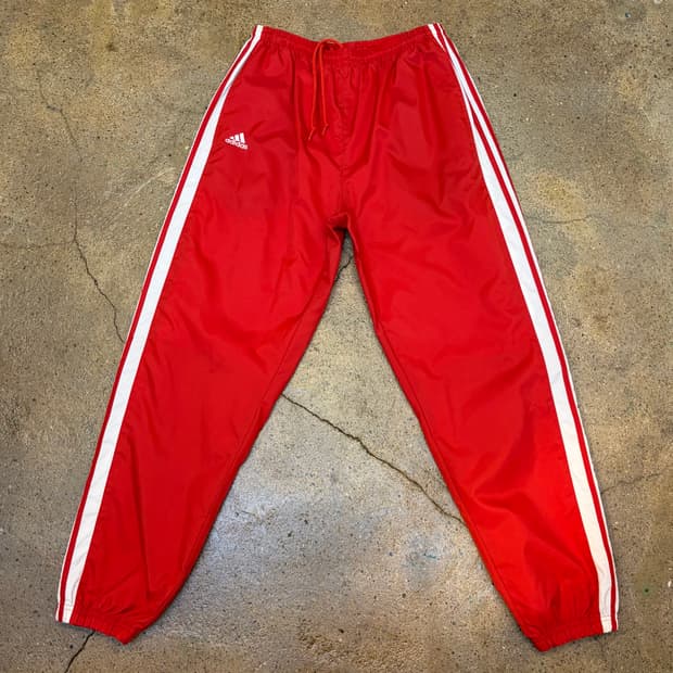 90s USA 아디다스 삼선 츄리닝 트레이닝팬츠 바람막이 팬츠