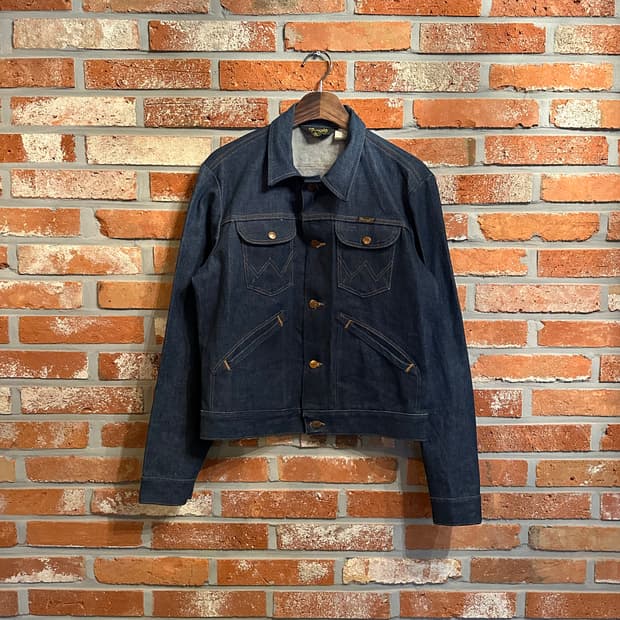 80s USA 빈티지 랭글러 데님 자켓 124mj 126mj