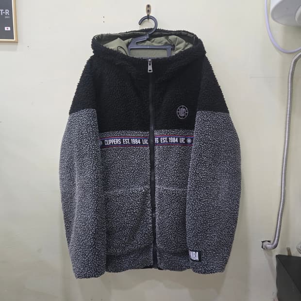 NBA LA 클리퍼스 양면 후리스 패딩 자켓