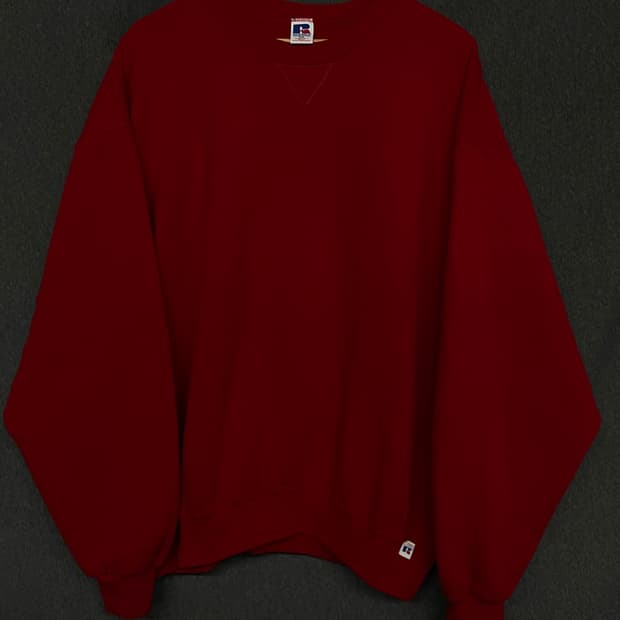 [2XL] 90s RUSSEL USA 러셀 블랭크 스웻셔츠 크루넥 