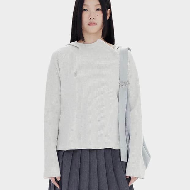 할로미늄 슬림와플후디