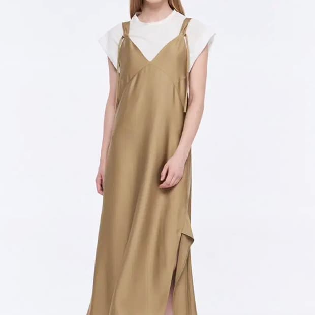 한섬 마인 새틴 원피스