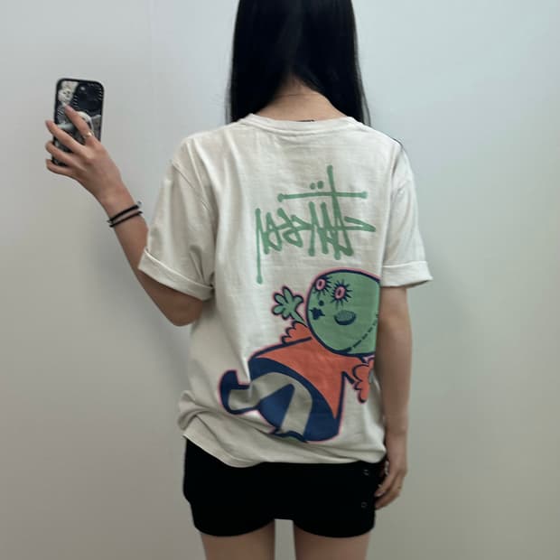스투시 돌리 피그먼트 다이드 반팔 티셔츠