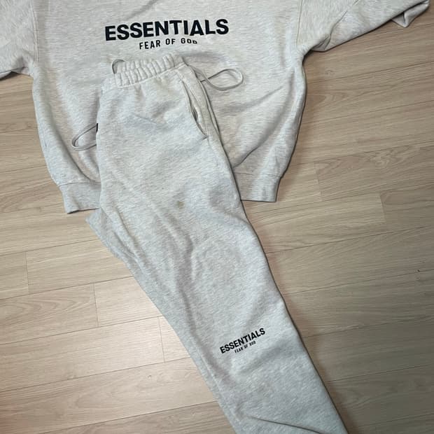 에센셜 조거팬츠 M 라이트오트밀