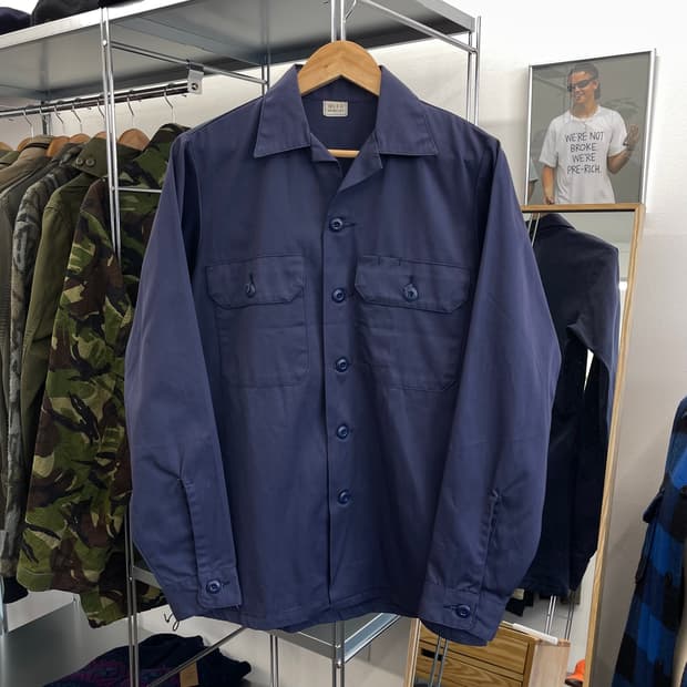 80s US Navy 미 해군 유틸리티 셔츠 자켓(M)