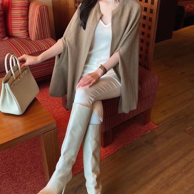 THE LAURENT 울 케이프 코트