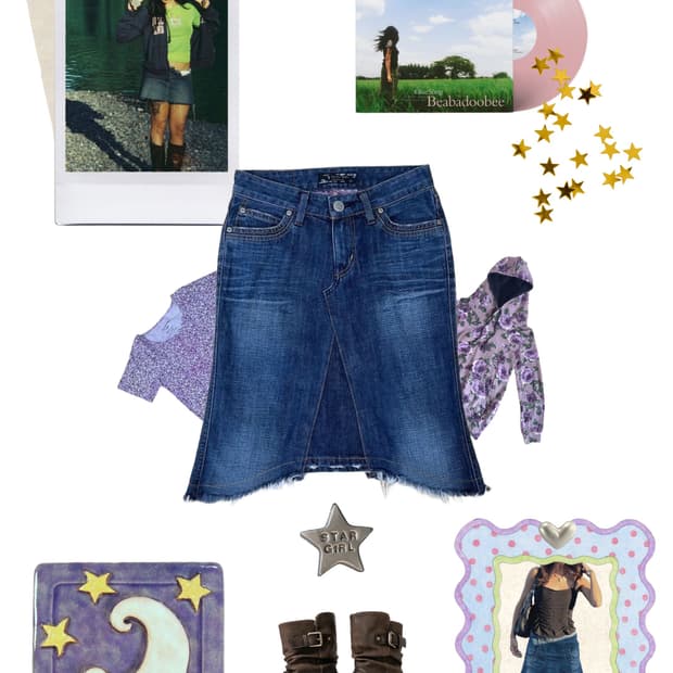 빈티지 리바이스 데님 스커트