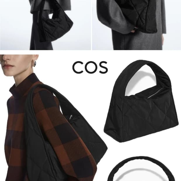 COS 퀼티드 식빵백 