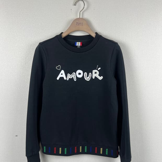 까스텔바작 여성 AMOUR 비즈 장식 맨투맨 90