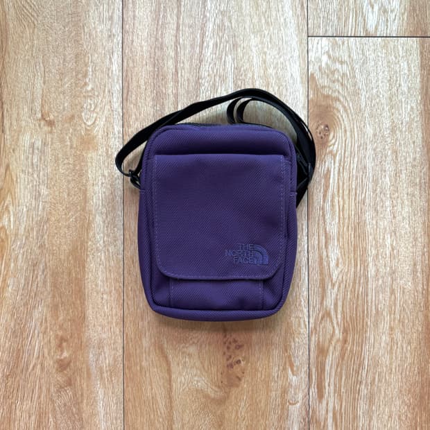 [최저가] 노스페이스 퍼플 크로스 코인백