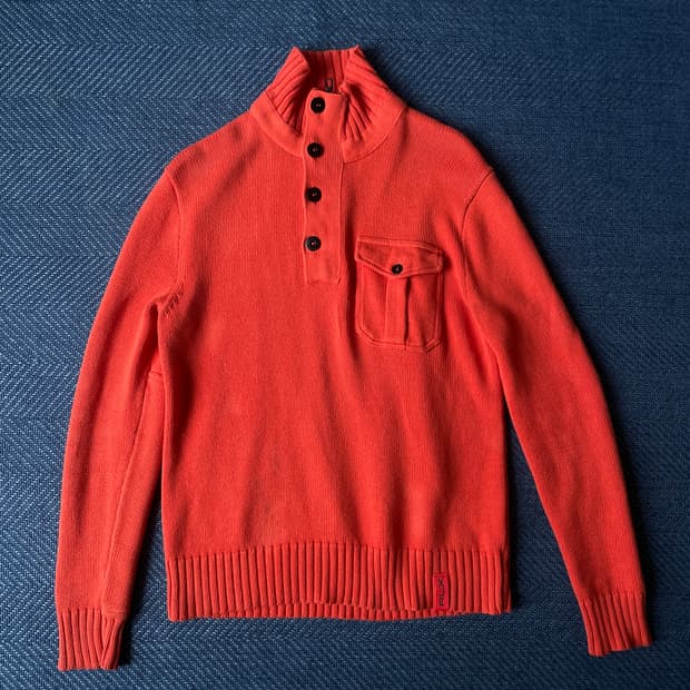 [S] RLX ralph lauren 랄프로렌 오렌지 니트