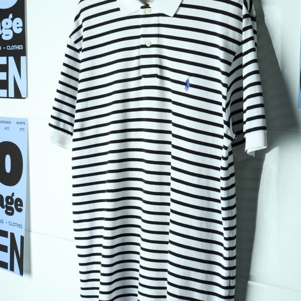 (L-3XL) 폴로 랄프로렌 반팔 카라 티셔츠 USA 흰검-H32908