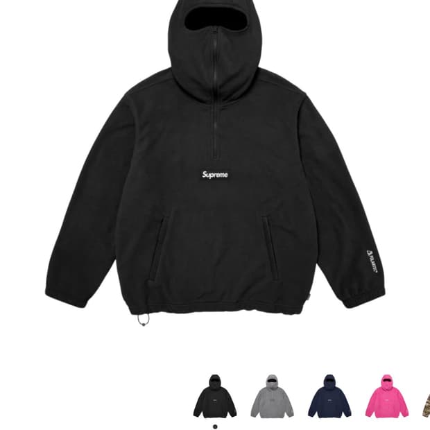 슈프림 폴라텍 하프집 후리스 m 25fw