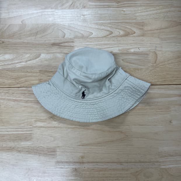 폴로 랄프로렌 베이지 버킷햇 S