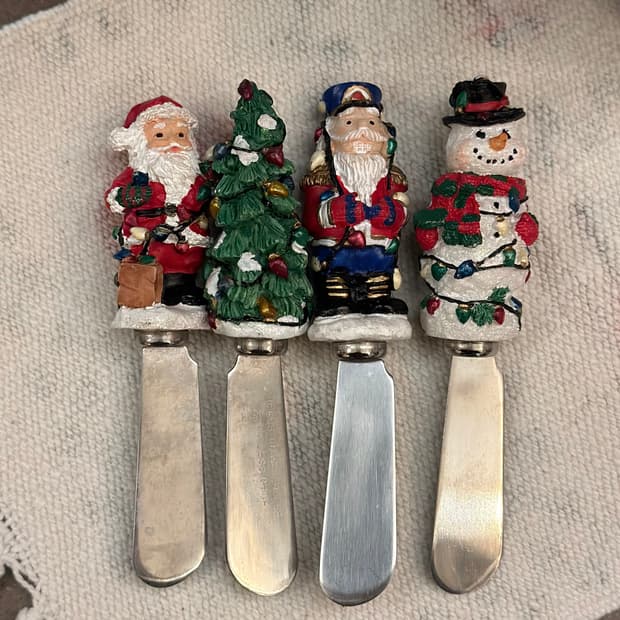 빈티지 크리스마스 버터나이프 set