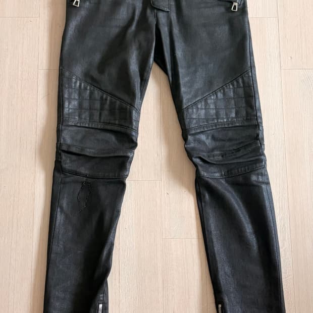 Balmain 지퍼 바이커 진