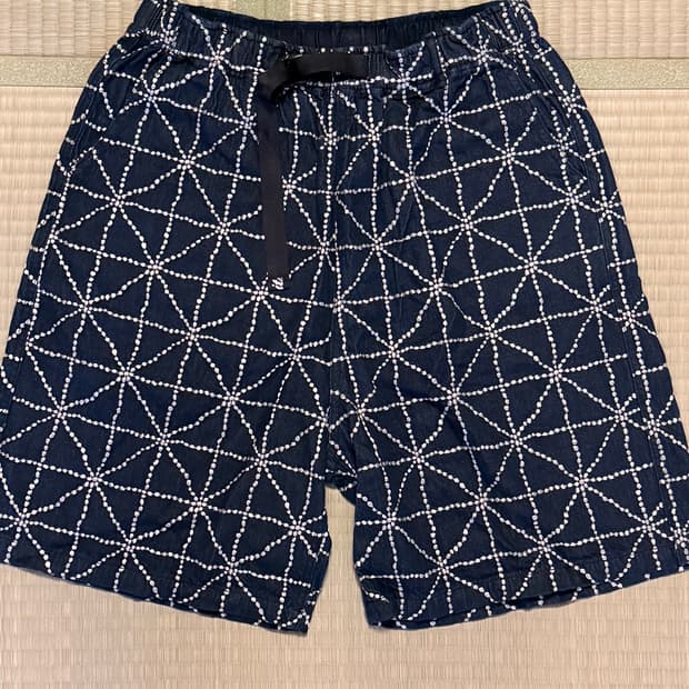 KAPITAL 8OZ DENIM FOLK-DOJO EASY SHORTS