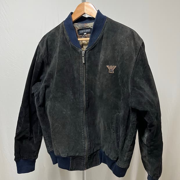 90s armani leather blouson