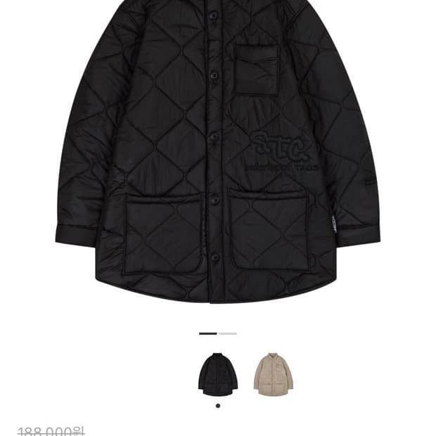 사파리스팟 에스티씨 퀄팅 자켓 블랙